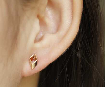 Fashion Women Jewelry Earrings Hot Diamond Shape Stud Earrings 