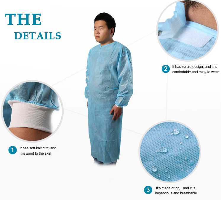 Nurse Uniform Non Woven China Customized Surgical Gown