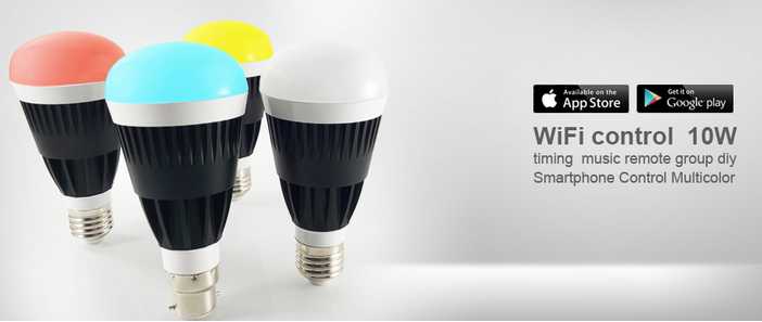 WiFi LED Bulb, 10W Dimmable Color Changing Smart WiFi LED Bulb 
