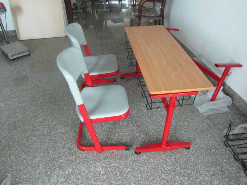 Double School Student Desk and Chair
