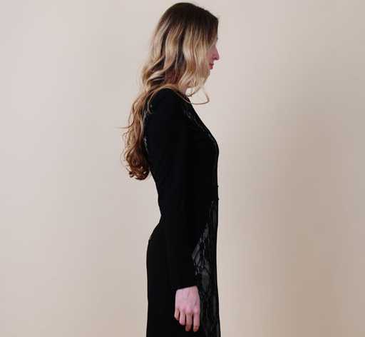 2015 latest designs fashion elegant lace long sleeve waisted dress 