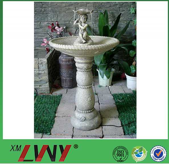Artistic countryside design patio decoration resin angel water fountain outdoor