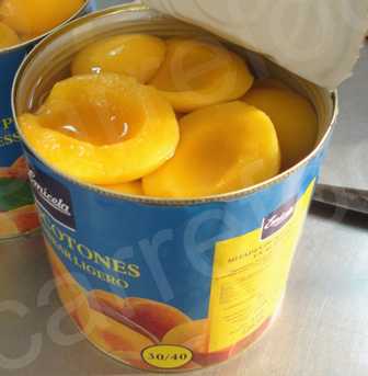 peaches halves cans 