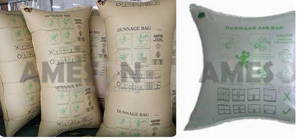 dunnage bag to prevent the collapse of the goods inside the container