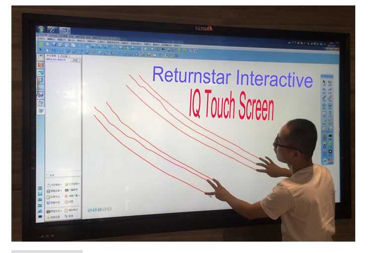 84inch monitor finger touch screen all in one PCM seris