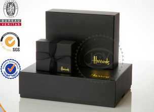 Glossy Strong Black Cardboard Gift box&black gift box&gift box