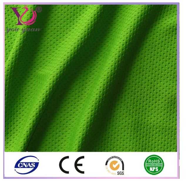 Dry fit bird eye polyester mesh fabric for running shoe