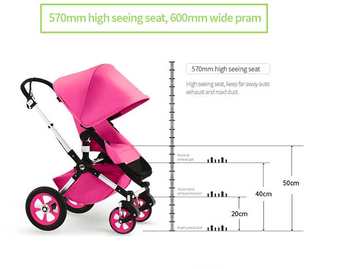 Folding Pushchair Black Baby Ware Good Stroller 3 in 1 Landscape High Quality complied EN1888 Xiamen Manufacturer