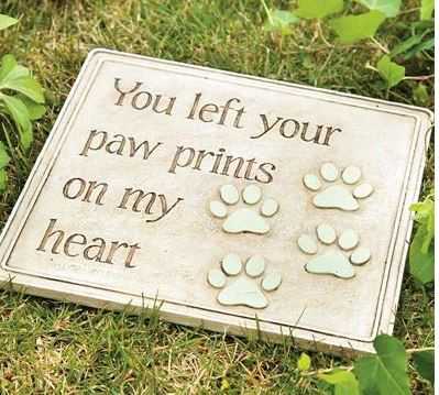 New Products Resin Pet Paw Memorial Plaques