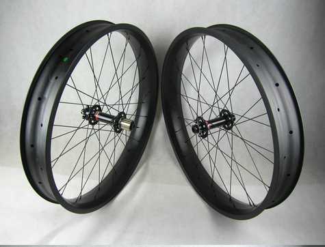 2015 fat tire carbon bike wheelset 26er carbon wheelset for 26er fat/snow bike