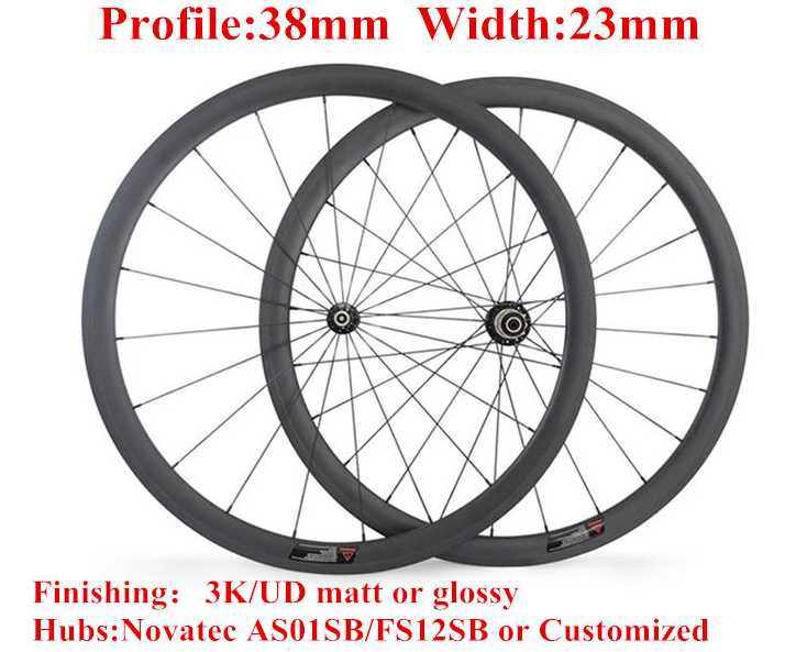 Road bicycle wheel 700c carbon road bike Clincher wheel 38mm carbon Clincher wheel wheelset