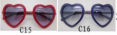 2015 latest fashionable heart shape sunglasses
