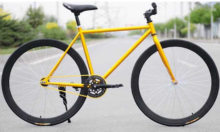 700c flipflop with 80mm rim fixed gear bike red black yellow 70 mm 30 mm