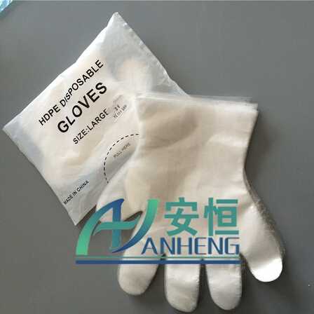 PE plastic disposable gloves