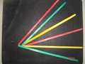 the beautiful wooden colorful sticks