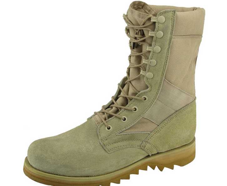 Suede leather military army desert boots