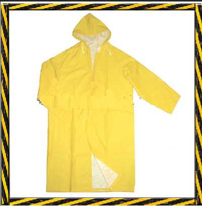 Waterproof PVC polyester rain coat