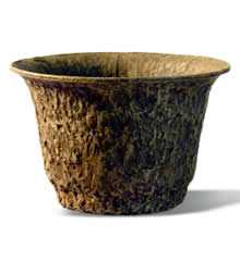 Biodegradable flower pot, flower container,garden pot, plant pot/ molded pulp flower pot  planter