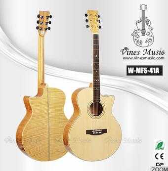 W-MFS-41A 41 inch high quality flame acoustic guitar foreign musical instrument 