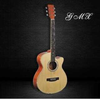 Handmade grand high end all Solid wood electric acoustic guitar 