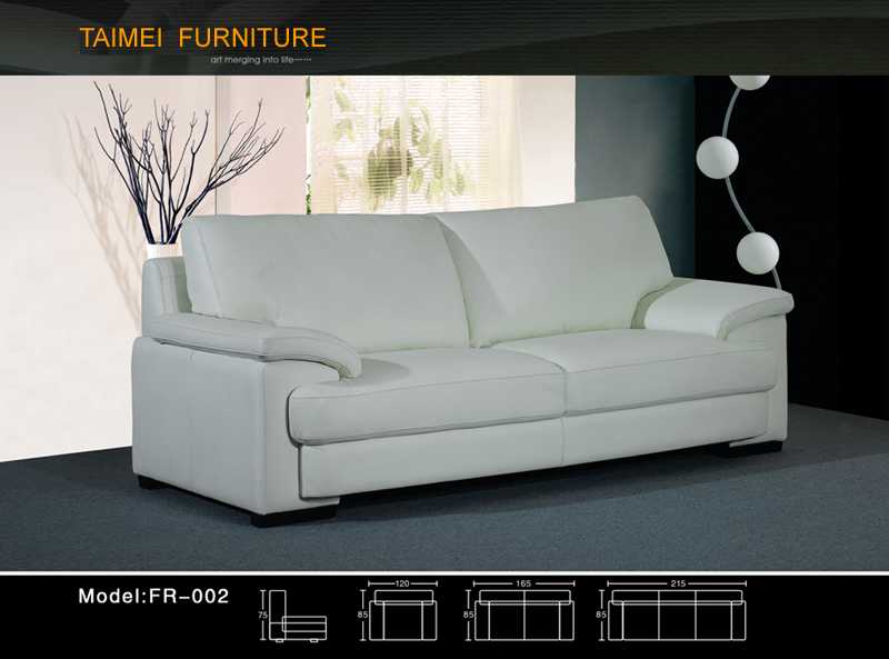 Living Room Sofa with Modern Genuine Leather Sofa (1+2+3)