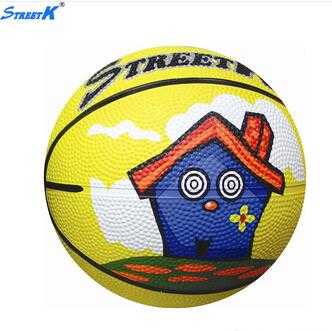 2016 high grip yellow rubber basketball wholesale 