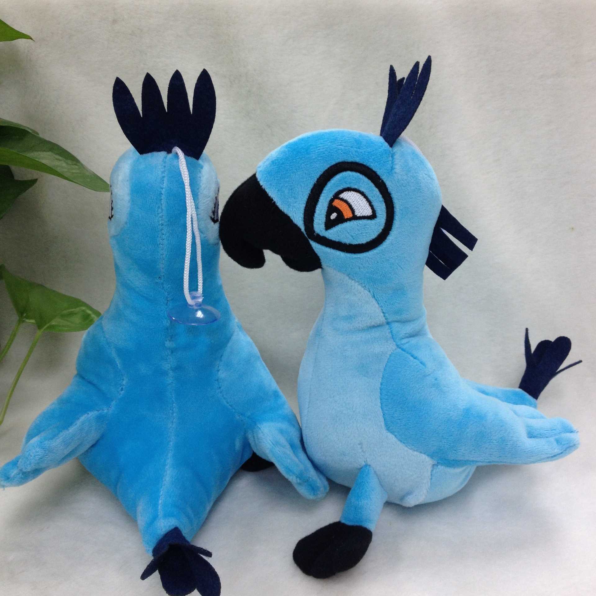 blue parrot soft toy