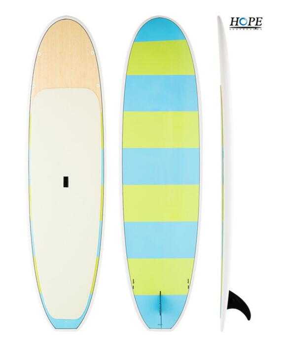 bamboo veneer paddleboard Epoxy fiberglass stand up paddle board 