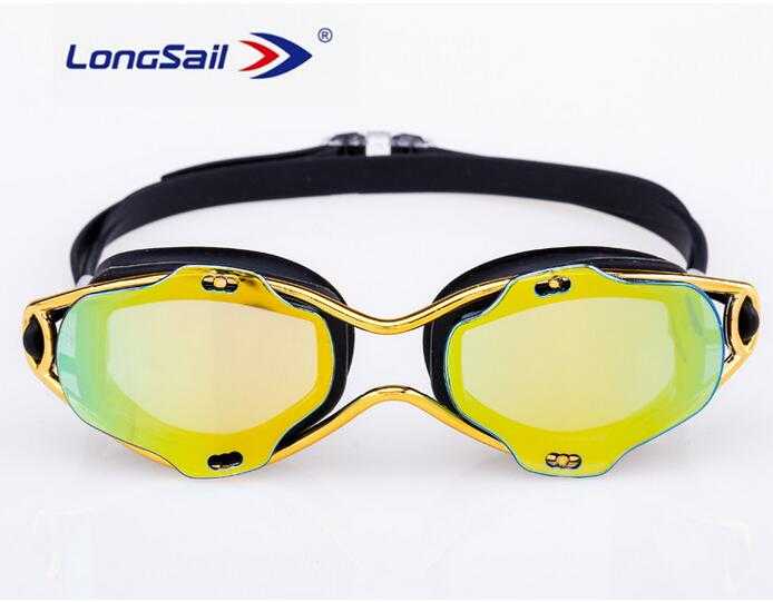 Swimming Goggles with FREE PS CASE, Anti-Fog AND Mirrored lens 