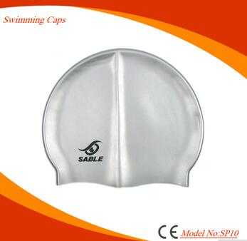 Wholesale waterproof custom logo silicone swimming hats for adult 