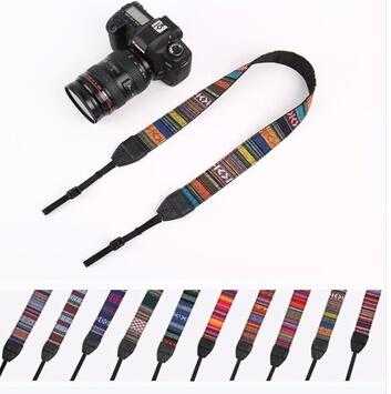 fashion retro jacquard camera belt for camera neck strap make from guangdong dongguan factory 