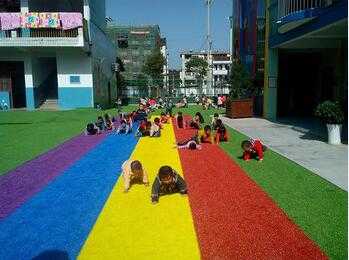 Colorful Artificial Grass / High Quality Grass for Kindergarden 