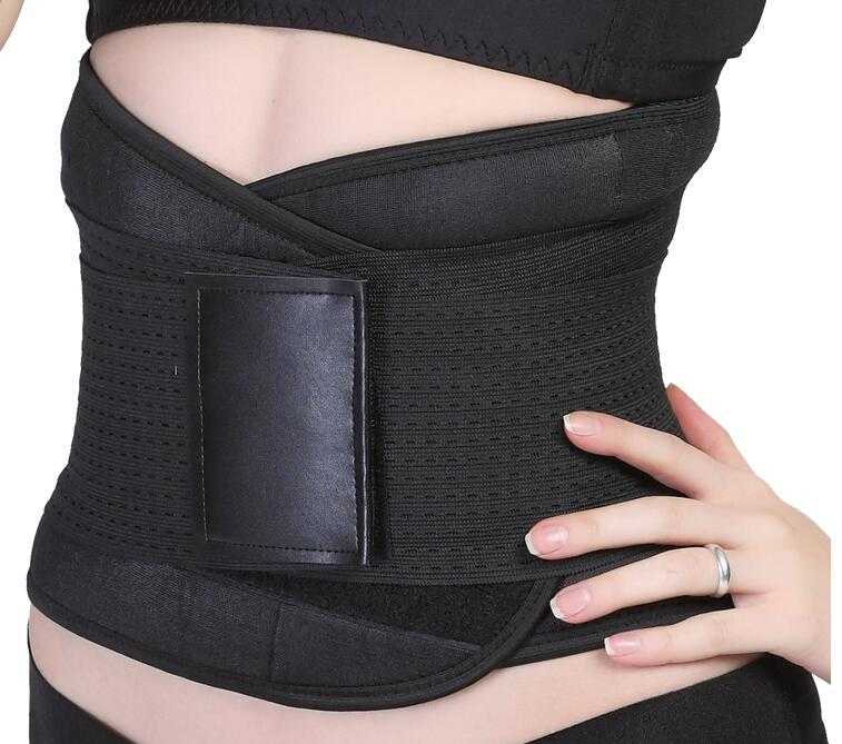 Fitness neoprene waist trimmer belt back brace slimming lumbar support 