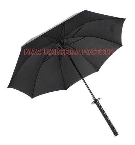 Wholesale Novel 210T Polyester Big Size Japanese Samurai Sword Umbrella 