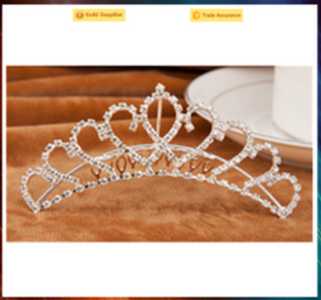 Fashion headwear party crystal crown cheap princess crown