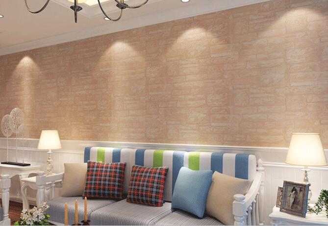 Non-woven thick soundproof wall paper brick 