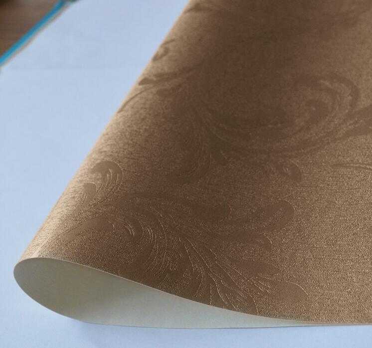 Golden Color PVC Wallpaper New Design Wallpaper Wallpaper Factory 
