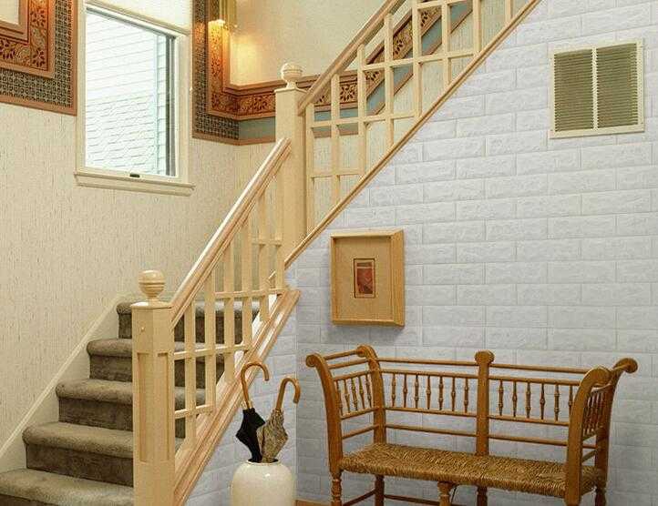 Modern self adhesive PE foam 3D Wall brick Stickers baby protect Wall paper