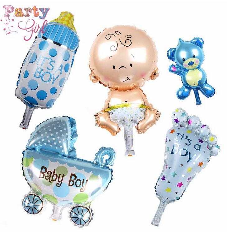 48*26cm mini boy and girl baby/kids foil balloon for children party supplies 