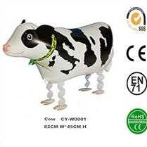 Wholsesale Inflatable Walking Cow Helium Foil Balloon,Walking Pets Foil Balloon,Walking Animal Balloon 