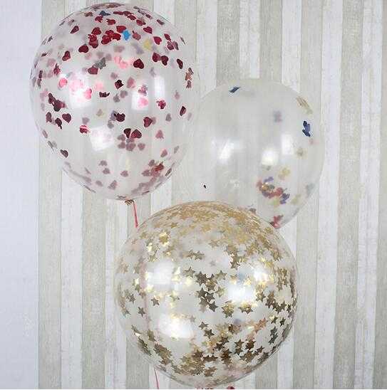 36 Inch Giant Clear Confetti Party Ideas Balloon Valentines Day Wedding Party Decoration