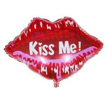 New design kiss me Lips foil balloon for Valentine's Day 