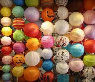 Cheap Colorful Hanging Chinese Paper Lanterns For Weddings 