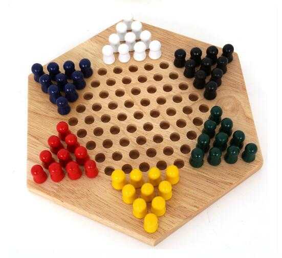 wooden musical instruments play chess game now wooden hexagon draughts Children's early education toy 