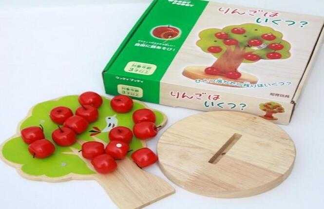 Bead Toy High Quality Wood Apple Tree Wood Beads Toys For Children 