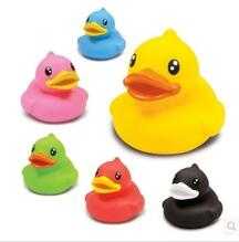 Custom vinyl squeaky toys,OEM plastic vinyl duck baby toys, Custom plastic vinyl yellow duck toy for baby 