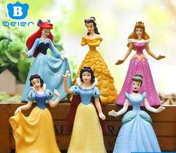 Princess Snow White PVC Figure Doll Doys Set 6pcs Figure Collection