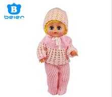 China toy factory, Wholesale super lovely 12 inch vinyl toy doll for girls, baby doll with real clothes 
