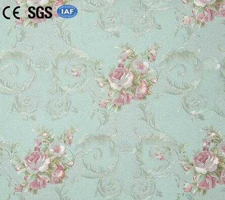 natural flower bedroom pvc wallpaper 