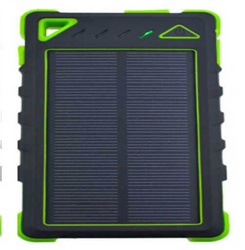 Waterproof solar charger solar mobile phone charger usb power bank(8000mAh)